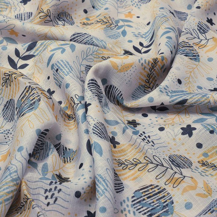 Gorgeous Decorative Kota Doria Digital Printed Fabric for Dress Making