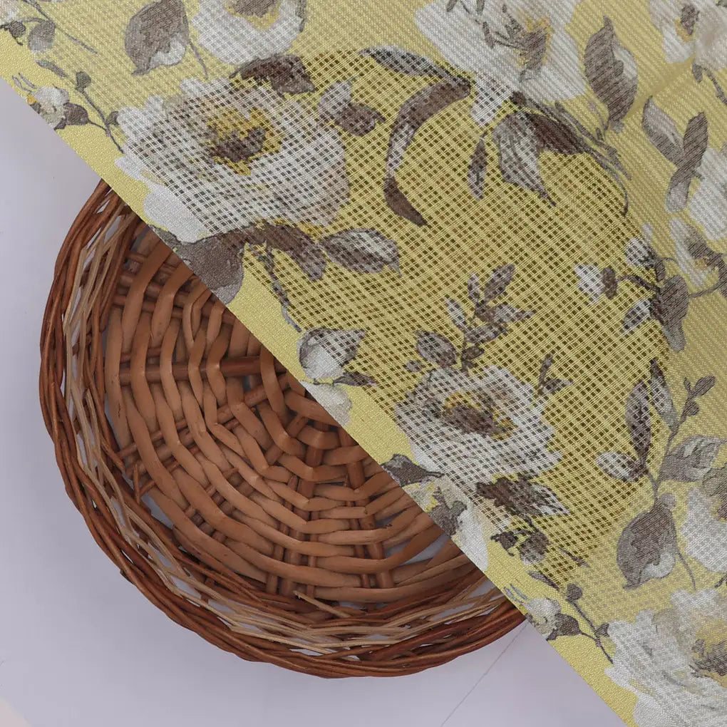 Gorgeous Floral and Leaves Digital Printed Kota Doria Fabric – 470a0530copy