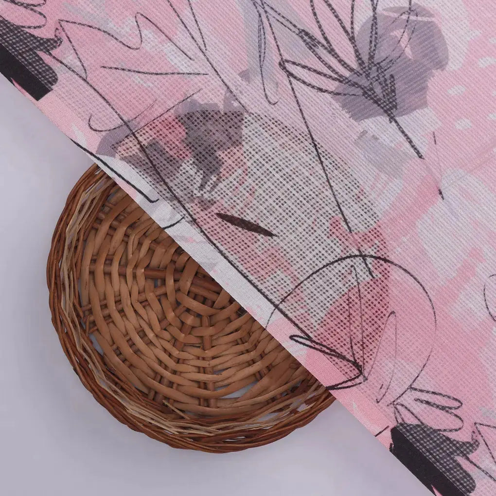 Gorgeous Quirky Printed Kota Doria Digital Fabric Material – 470a0535copy