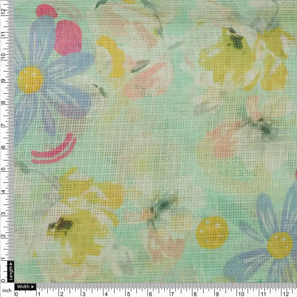 Eye-Catching Floral Kota Doria Digital Printed Fabric for Classy Outfit – 470a0573copy