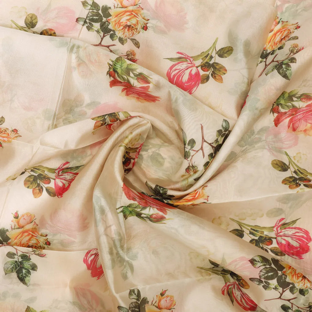 Gorgeous Decorative Floral Organza Printed Fabric Material – 470a0715copy