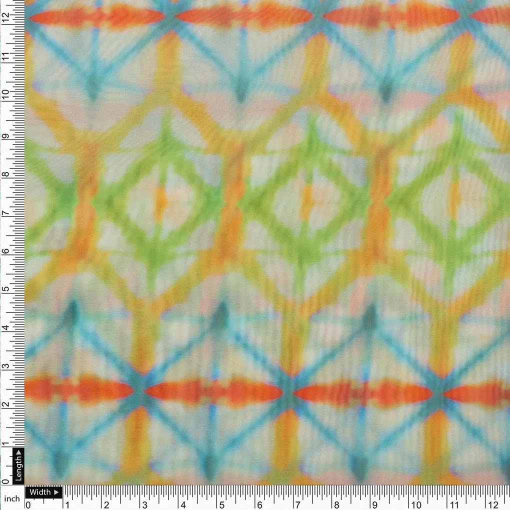 Gorgeous Geometric Organza Printed Fabric Material – 470a0737copy