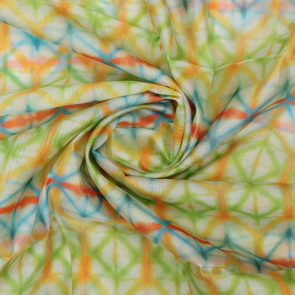 Gorgeous Geometric Organza Printed Fabric Material – 470a0738copy