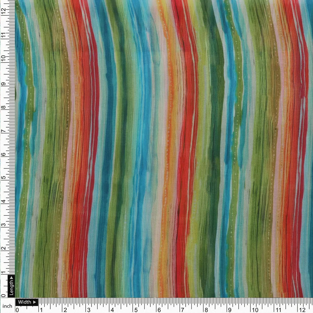 Organza Fabric Material with Multicolor Stripes – 470a0770copy