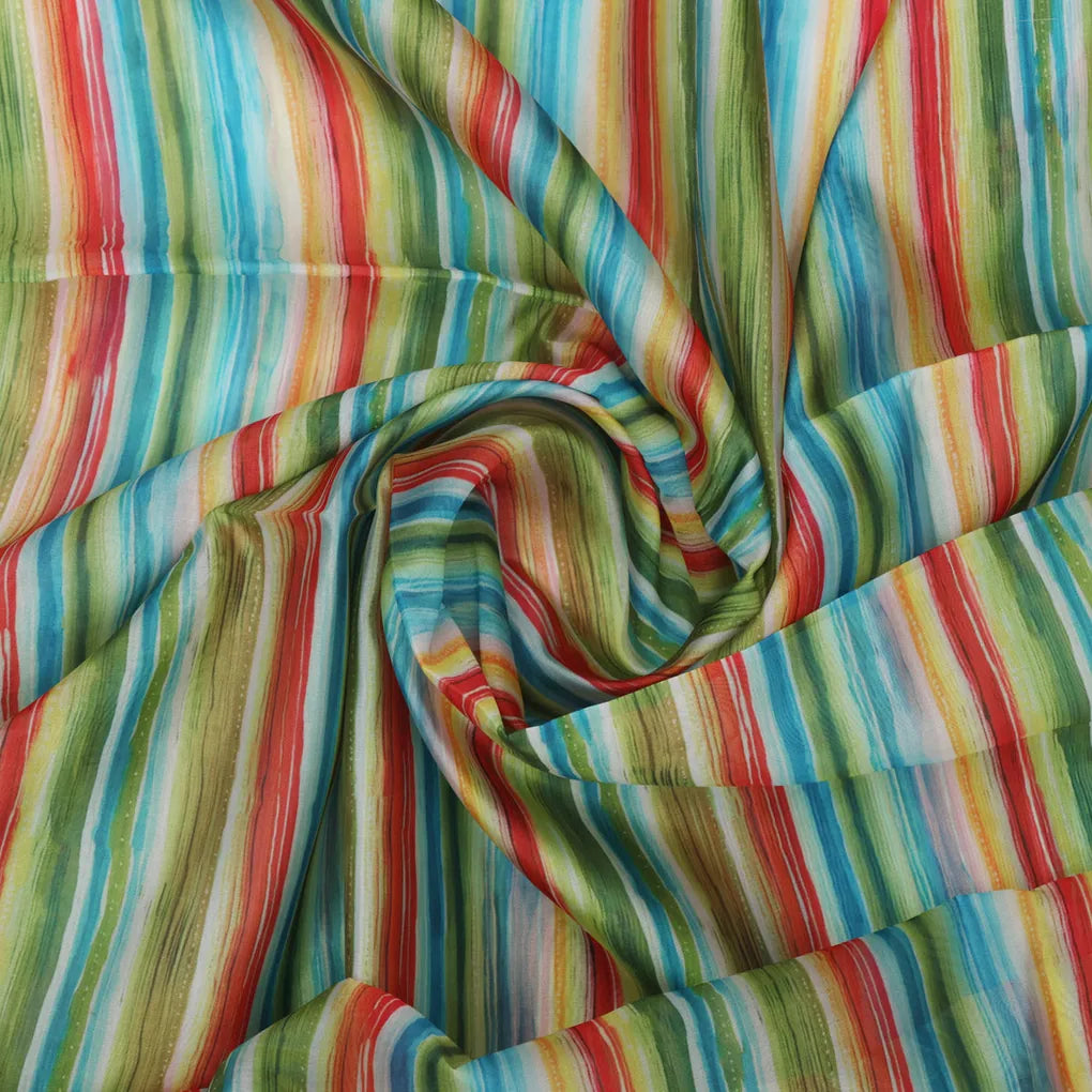 Organza Fabric Material with Multicolor Stripes – 470a0771copy