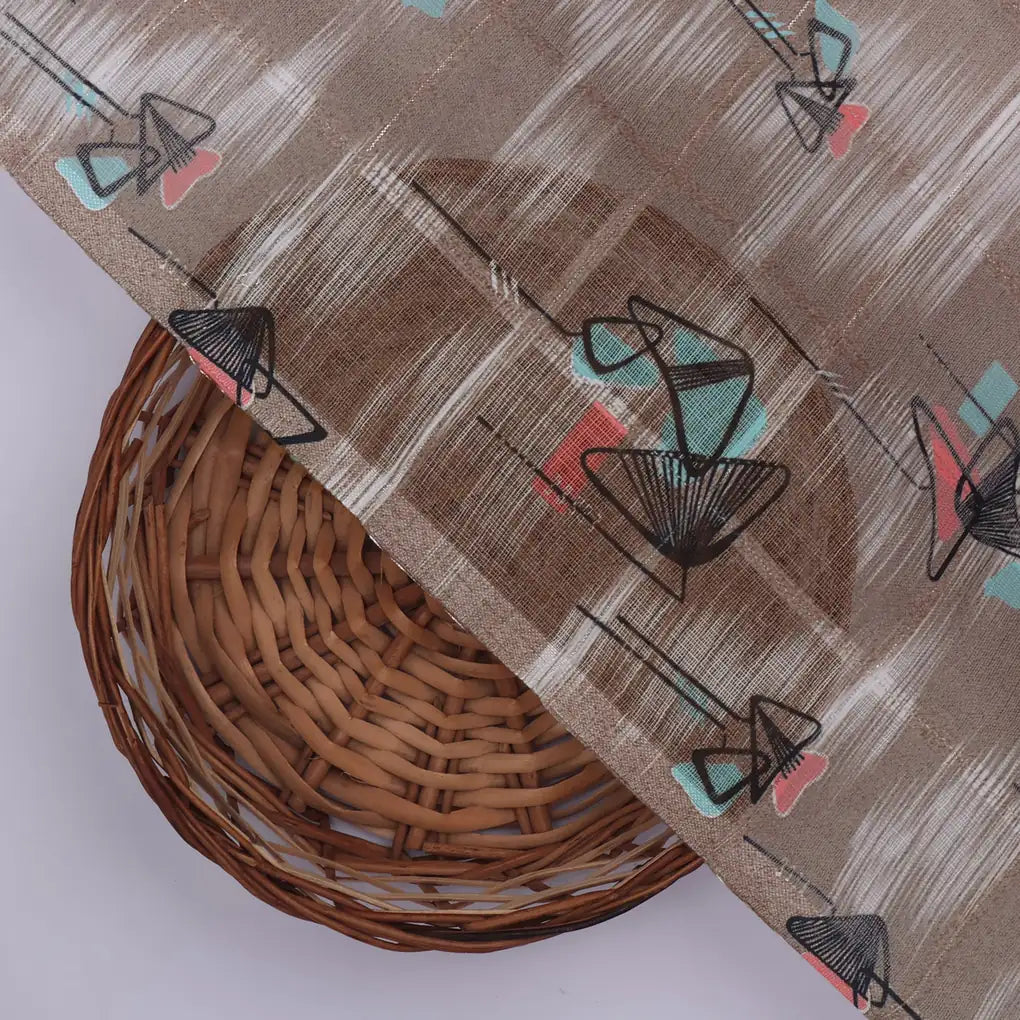 Classy Decorative Print Linen Fabric Material – 470a0783copy
