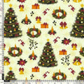 Classy Green & Red Christmas Design Japan Satin Fabric – 5.1
