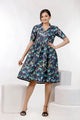 Neavy Blue Floral Print Dress – 52.1 be6185bd 436d 43a7 96b3 15327cf442ad