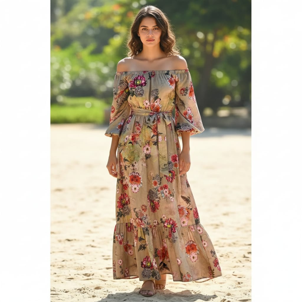 High Quality Multicolor Floral Digitally Printed Japan Satin Fabrics