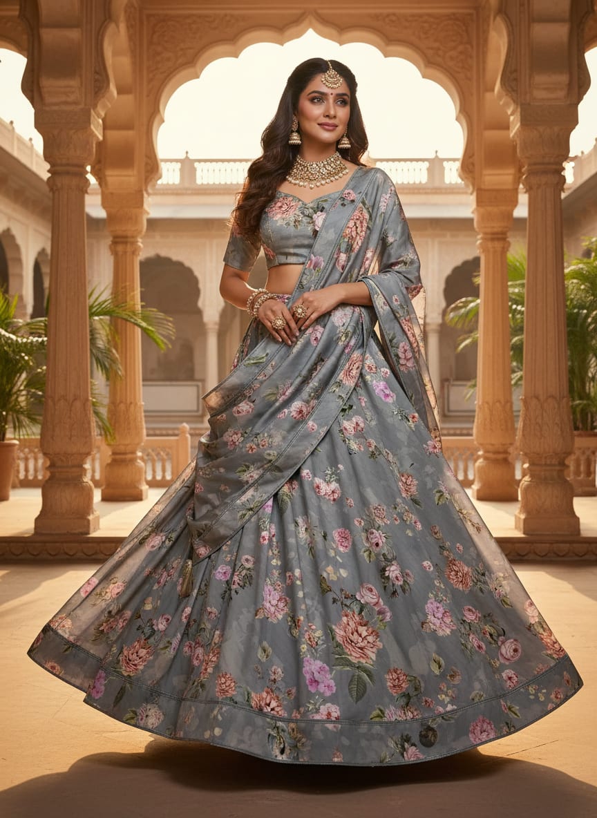 A Timeless Garden on Modern Satin