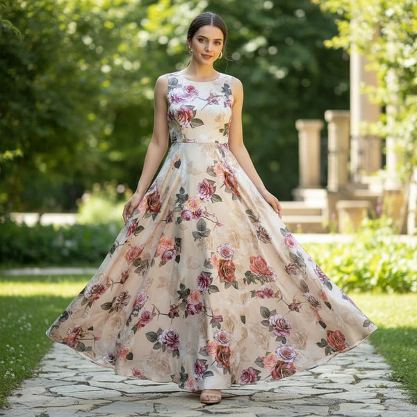 Colorful Floral Digitally Printed Fabrics - alternate view