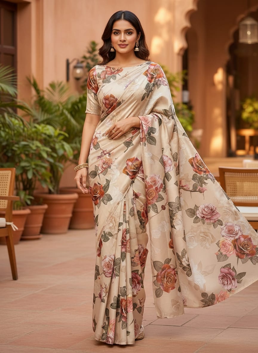 Colorful Floral Digitally Printed Fabrics