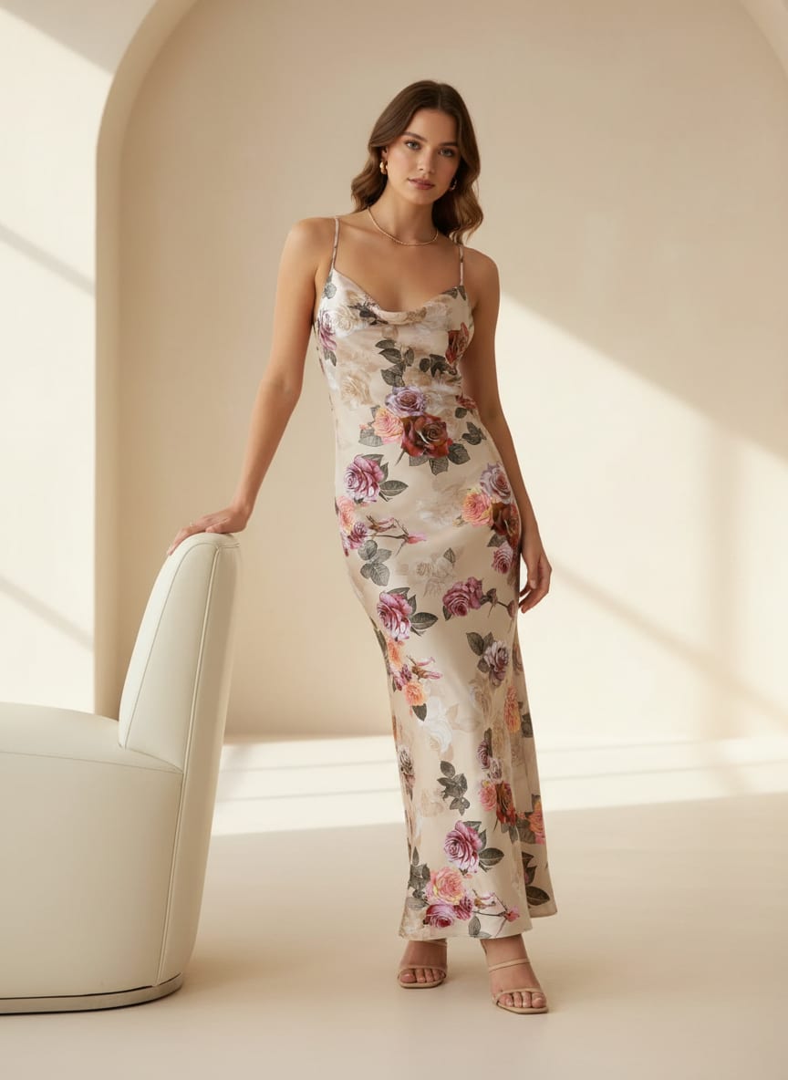 Colorful Floral Digitally Printed Fabrics