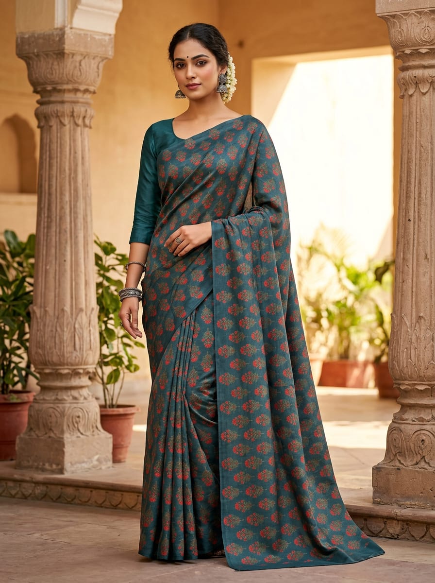A Classic Motif, Reimagined in Teal
