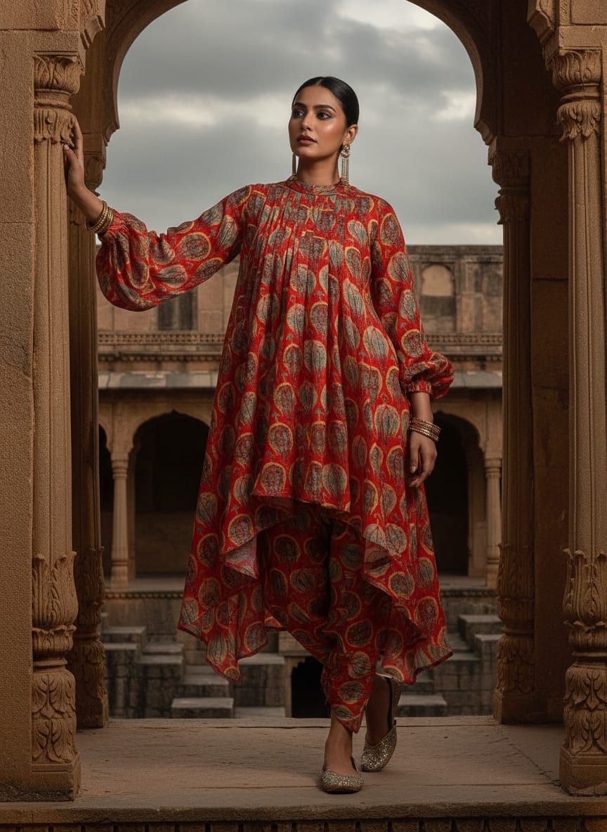 A Traditional Motif, Reimagined in Red