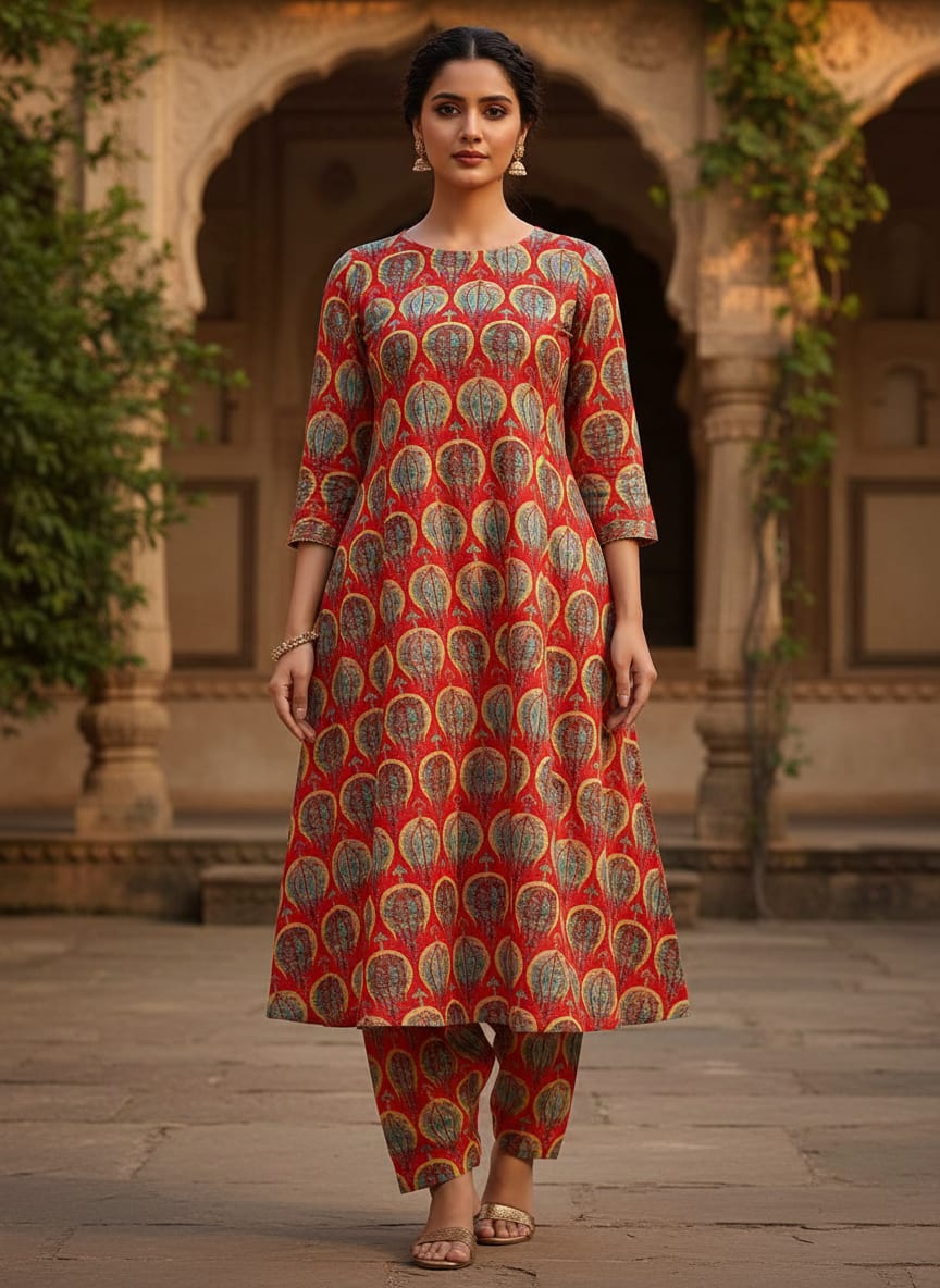 A Traditional Motif, Reimagined in Red