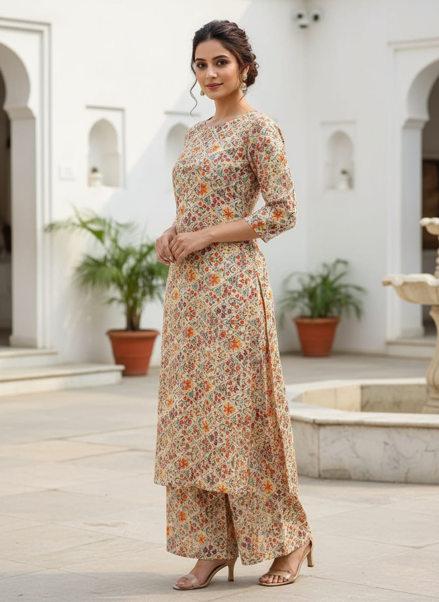 A Timeless Lattice of Woven Flowers