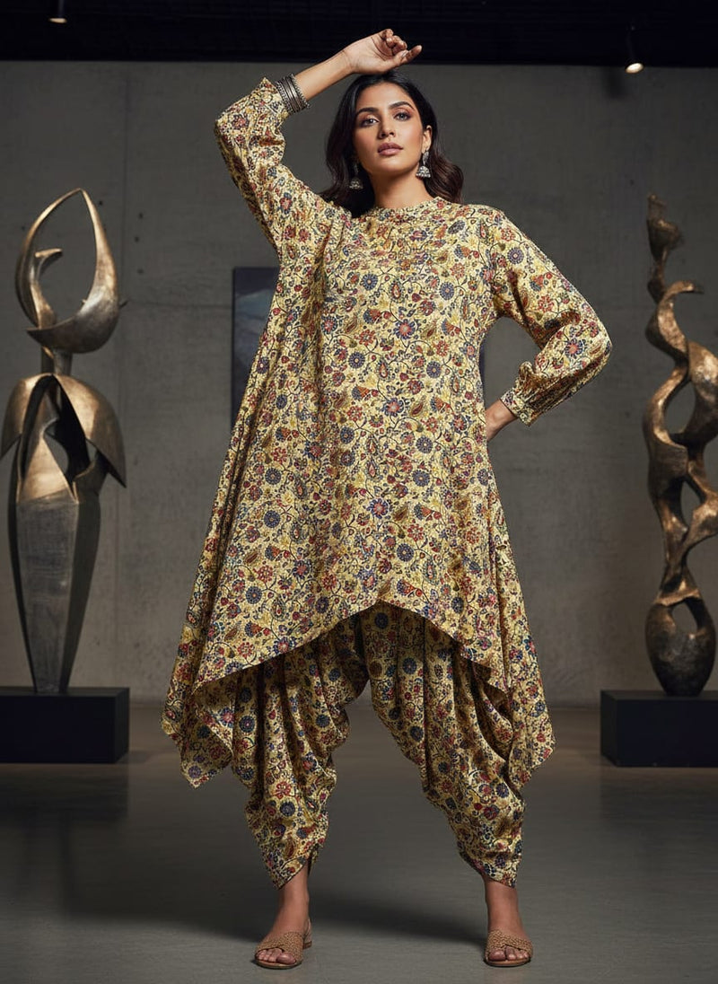 Multicolor Ethnic Floral and Paisley Jaal Pure Muslin Digital Printed Fabric