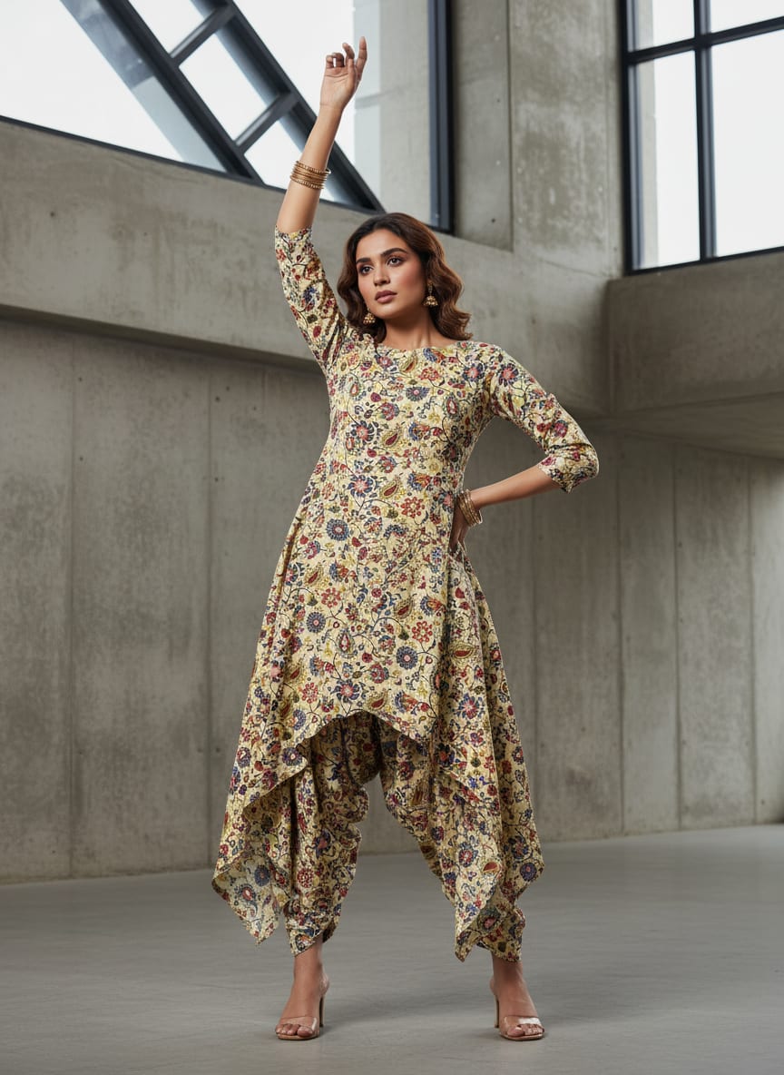 Multicolor Ethnic Floral and Paisley Jaal Pure Muslin Digital Printed Fabric