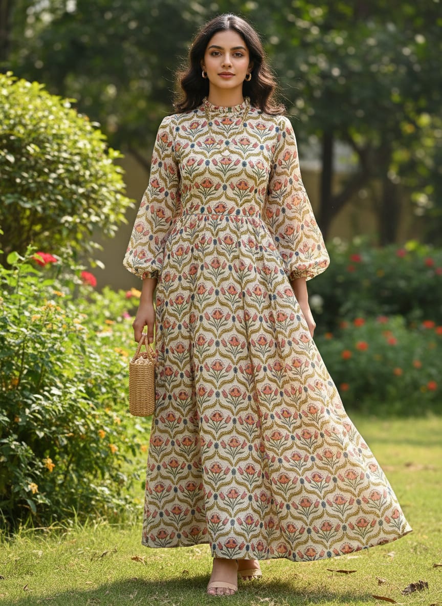 A Garden Woven in Damask Style