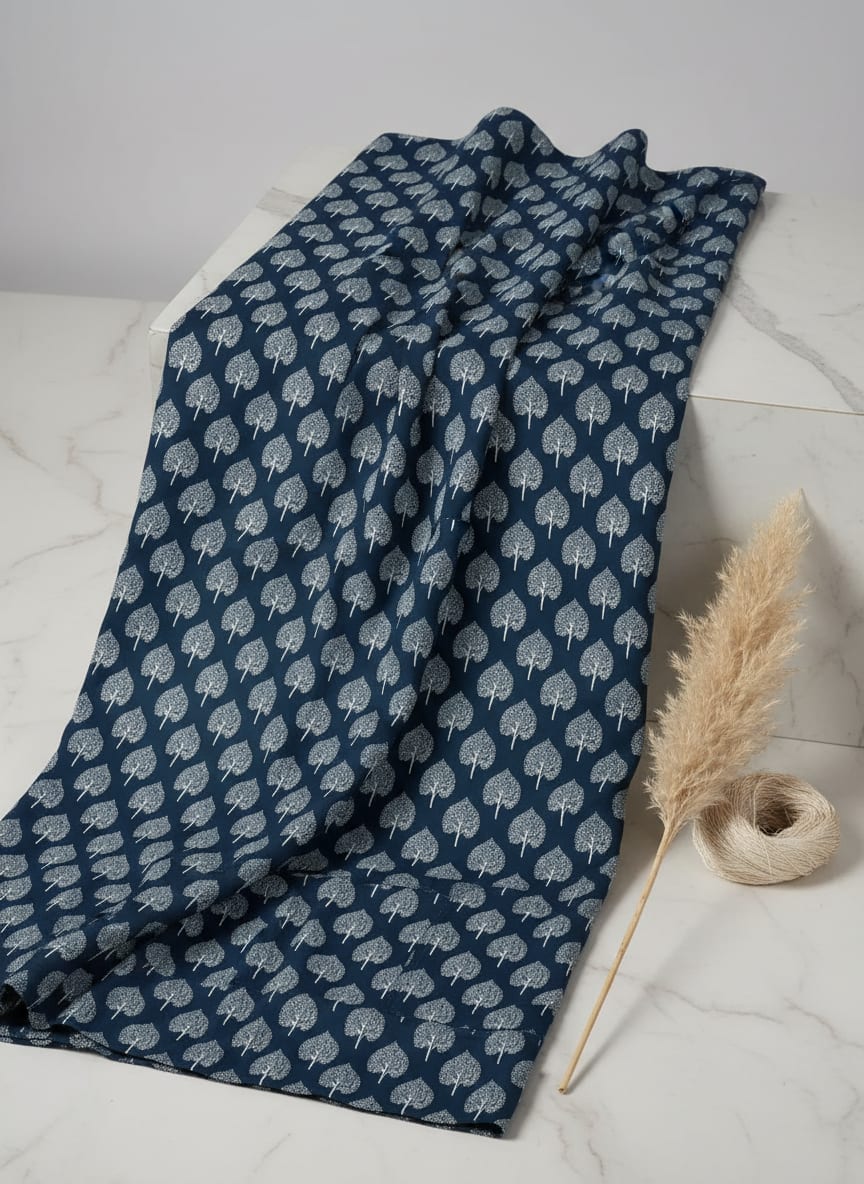 A Forest of Calm on Woven Cloth