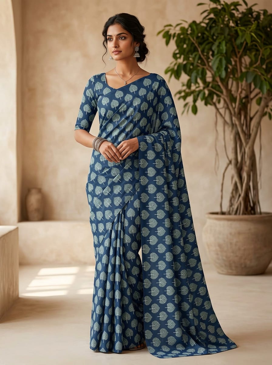 A Forest of Calm on Woven Cloth