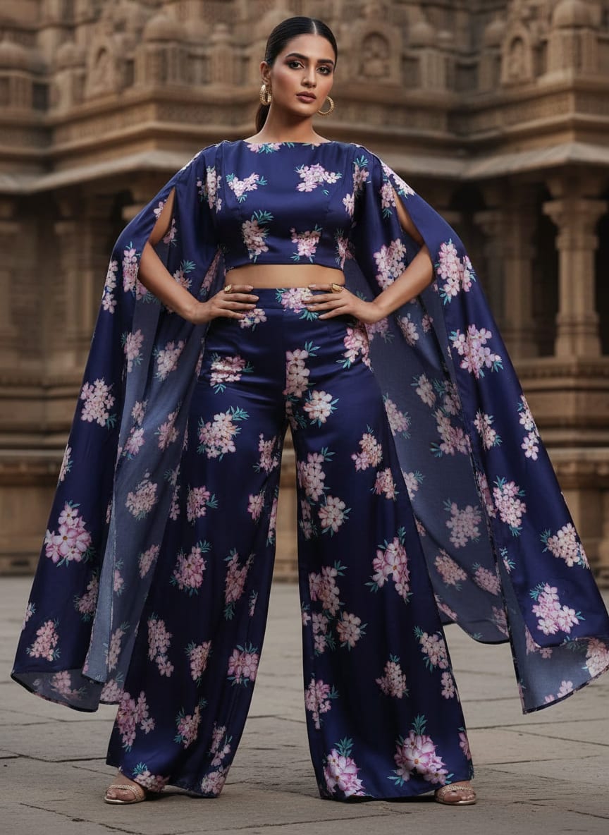 A Floral Print for Evening Blooms