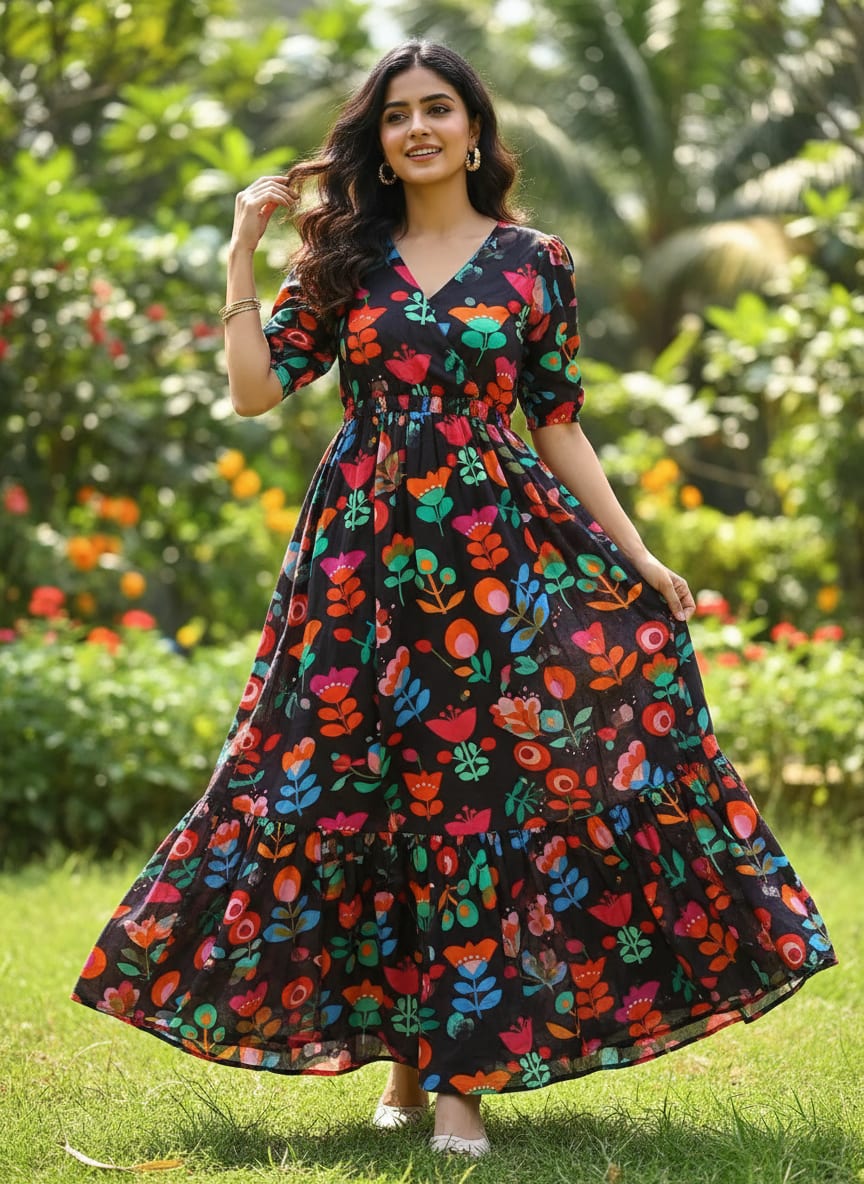 A Joyful Garden of Stylized Blooms