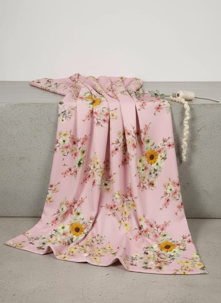 A Print Painted in Watercolour Petals