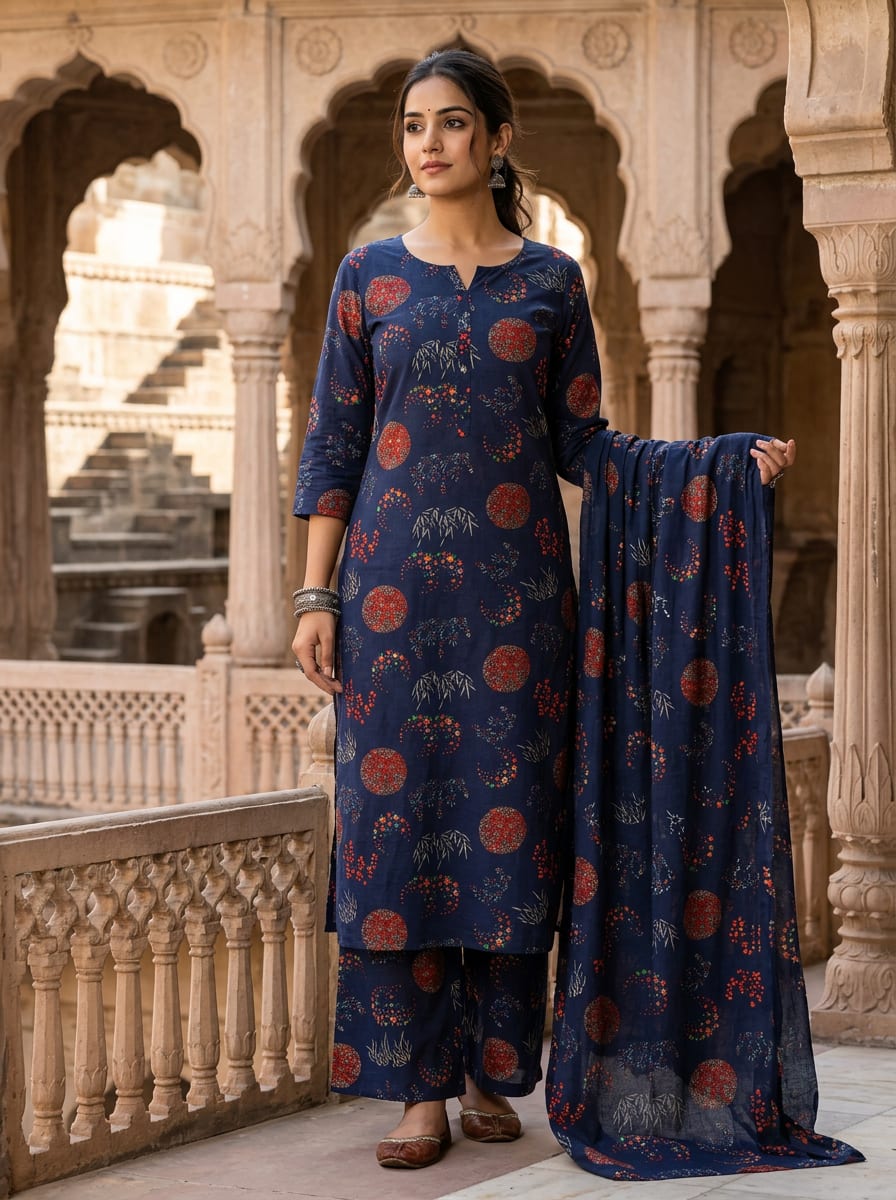 A Midnight Celebration on Woven Cloth