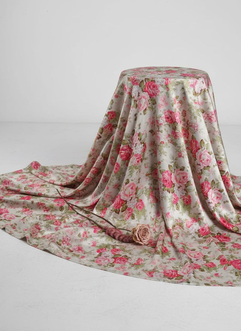 Beautiful Bunch of Roses Digital Printed Fabric