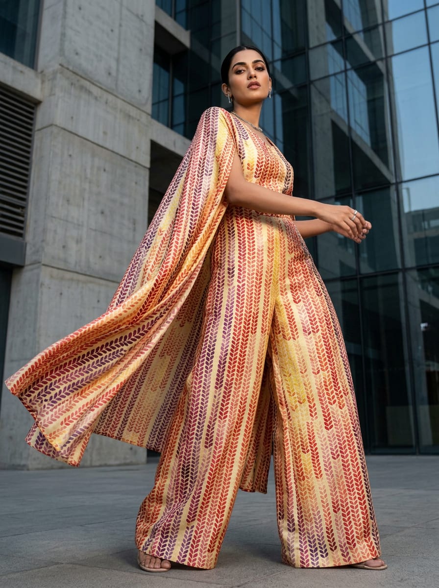 A Stripe Painted in Sunset Hues