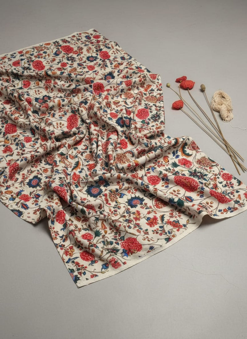 Damask Multi-Color Digital Printed Fabric