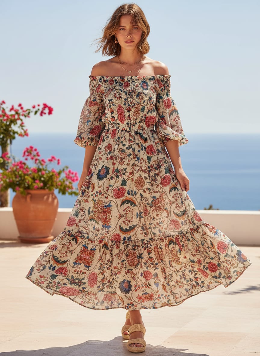 Damask Multi-Color Digital Printed Fabric