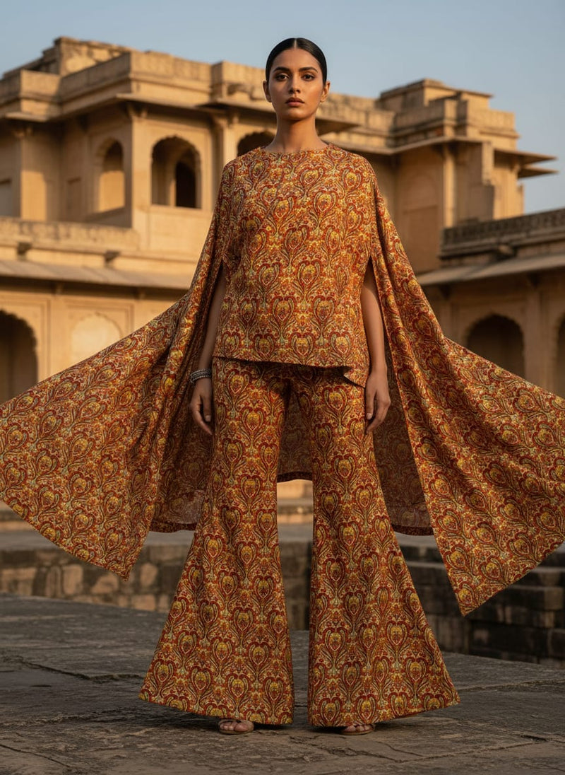 Damask Pattern Digital Printed Fabrics