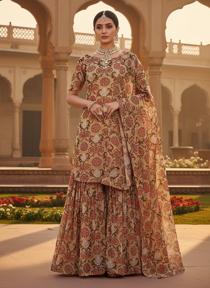 Decorative Damask Digital Printed Fabric
