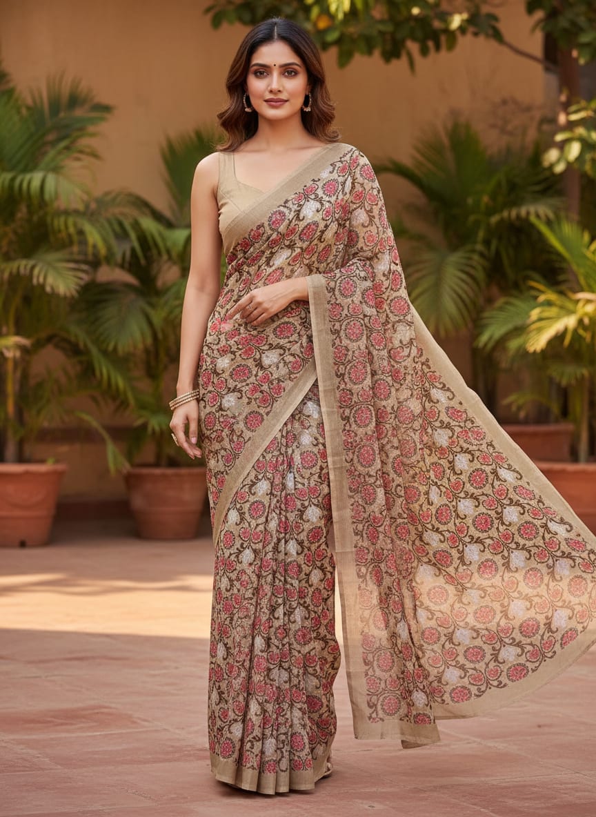Decorative Damask Digital Printed Fabric