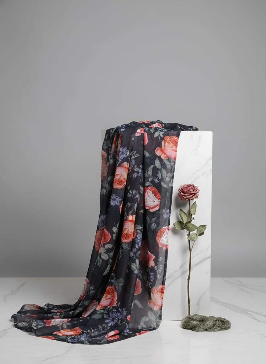 A Floral Print Found in Moonlight