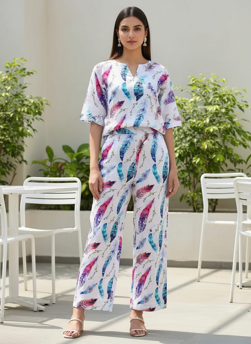 Feathers Digital Printed Fabric
