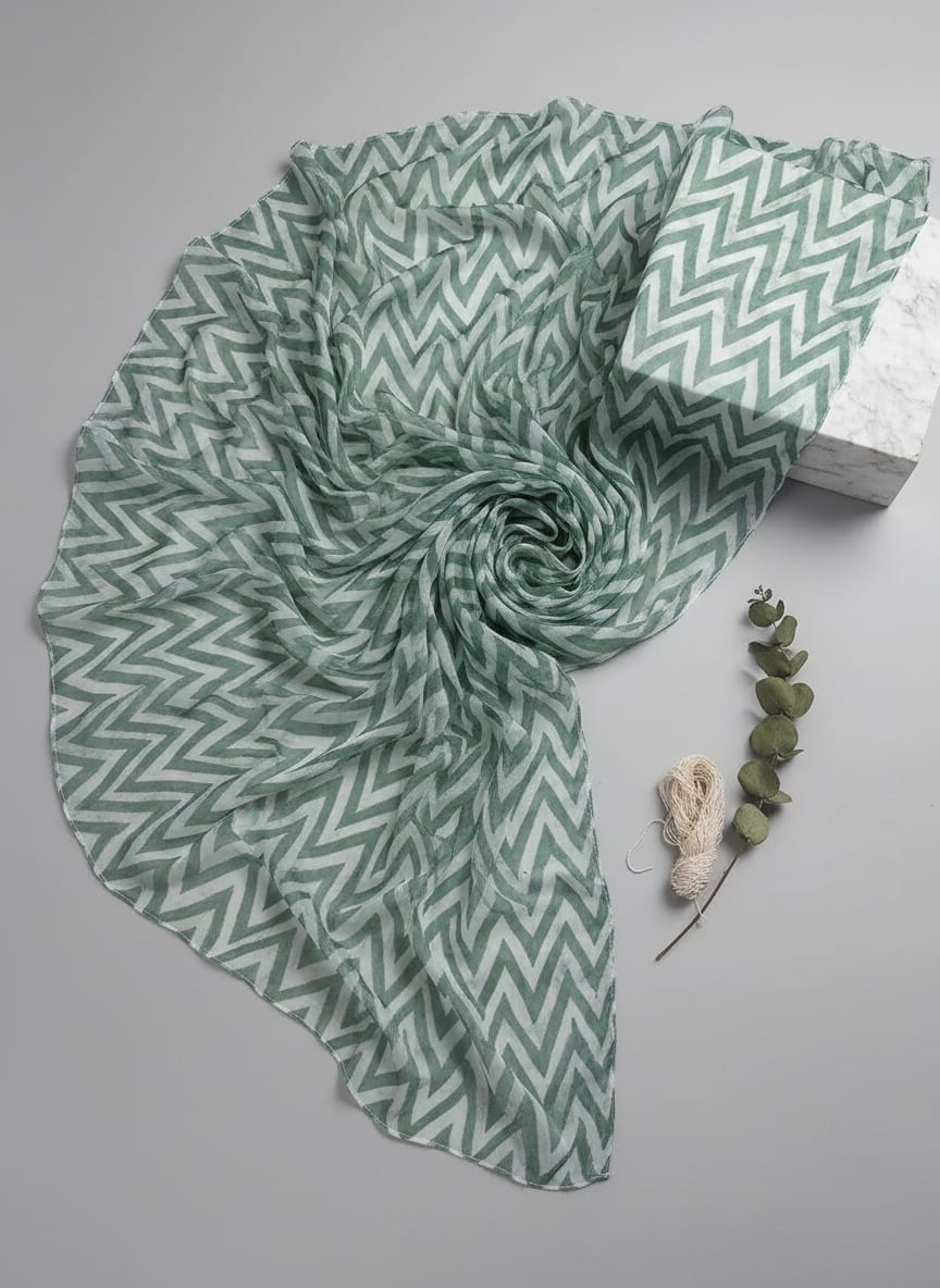 A Modern Rhythm in Green and White