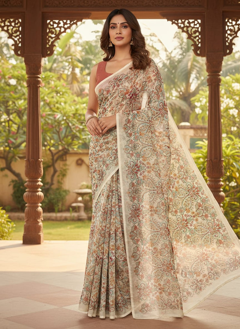 Indian Traditional Motif Digital Printed Fabric