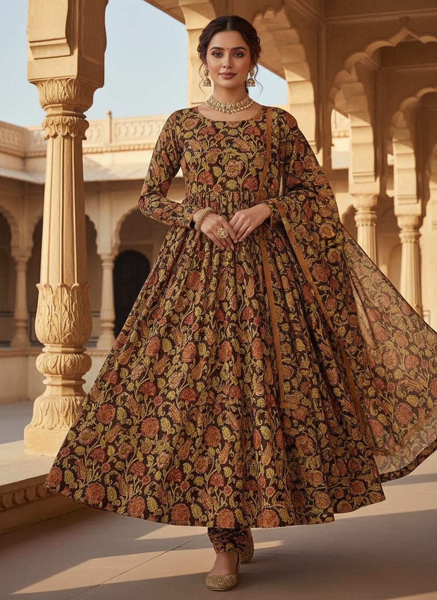 Jacobean Design Digital Printed Fabric