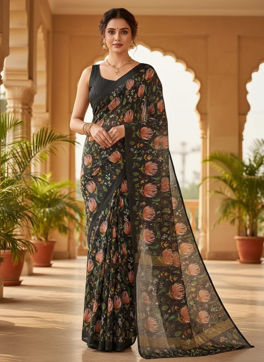 A Botanical Print for Dramatic Effect