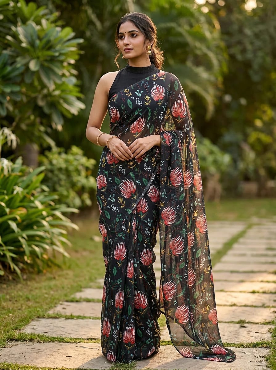 A Botanical Print for Dramatic Effect