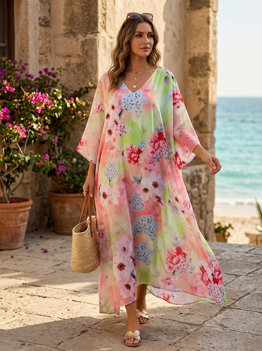 A Garden Painted onto Fabric