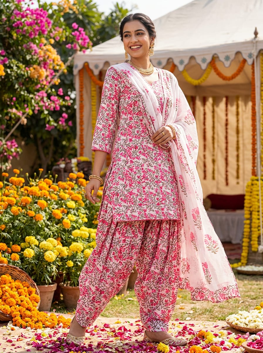 A Classic Floral Jaal for Everyday Grace