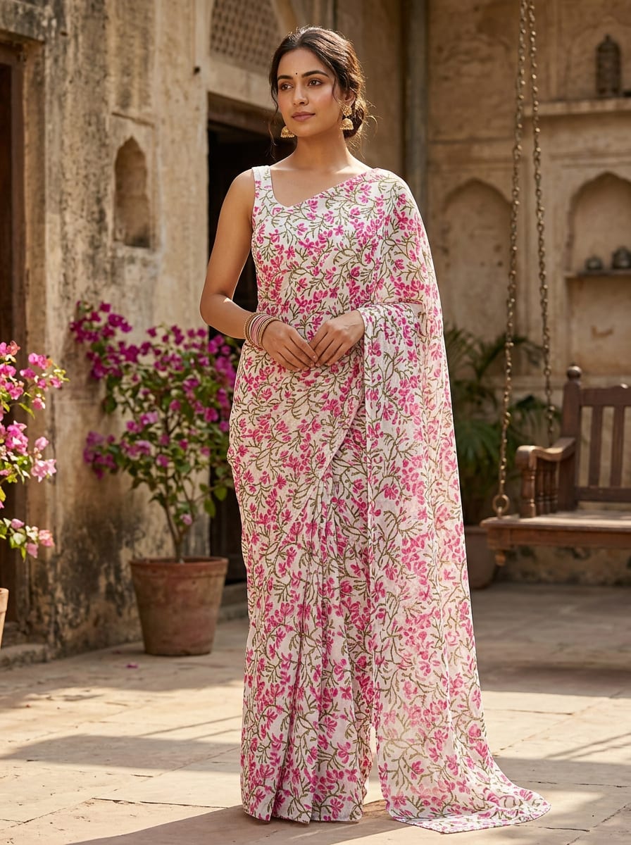 A Classic Jaal, Painted in Pink