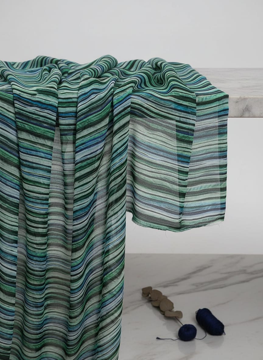 Where Brushstrokes Meet Woven Cloth