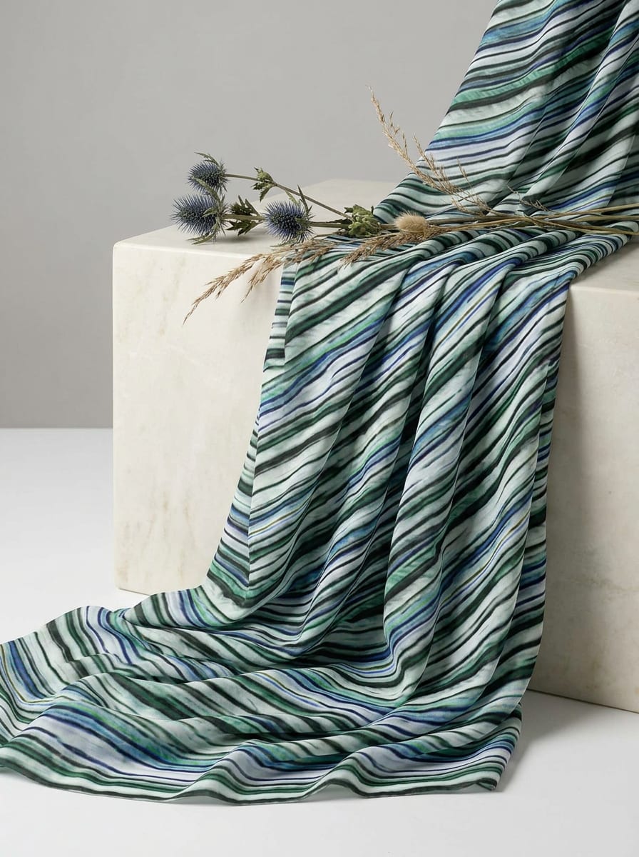Where Painterly Strokes Meet Woven Cloth