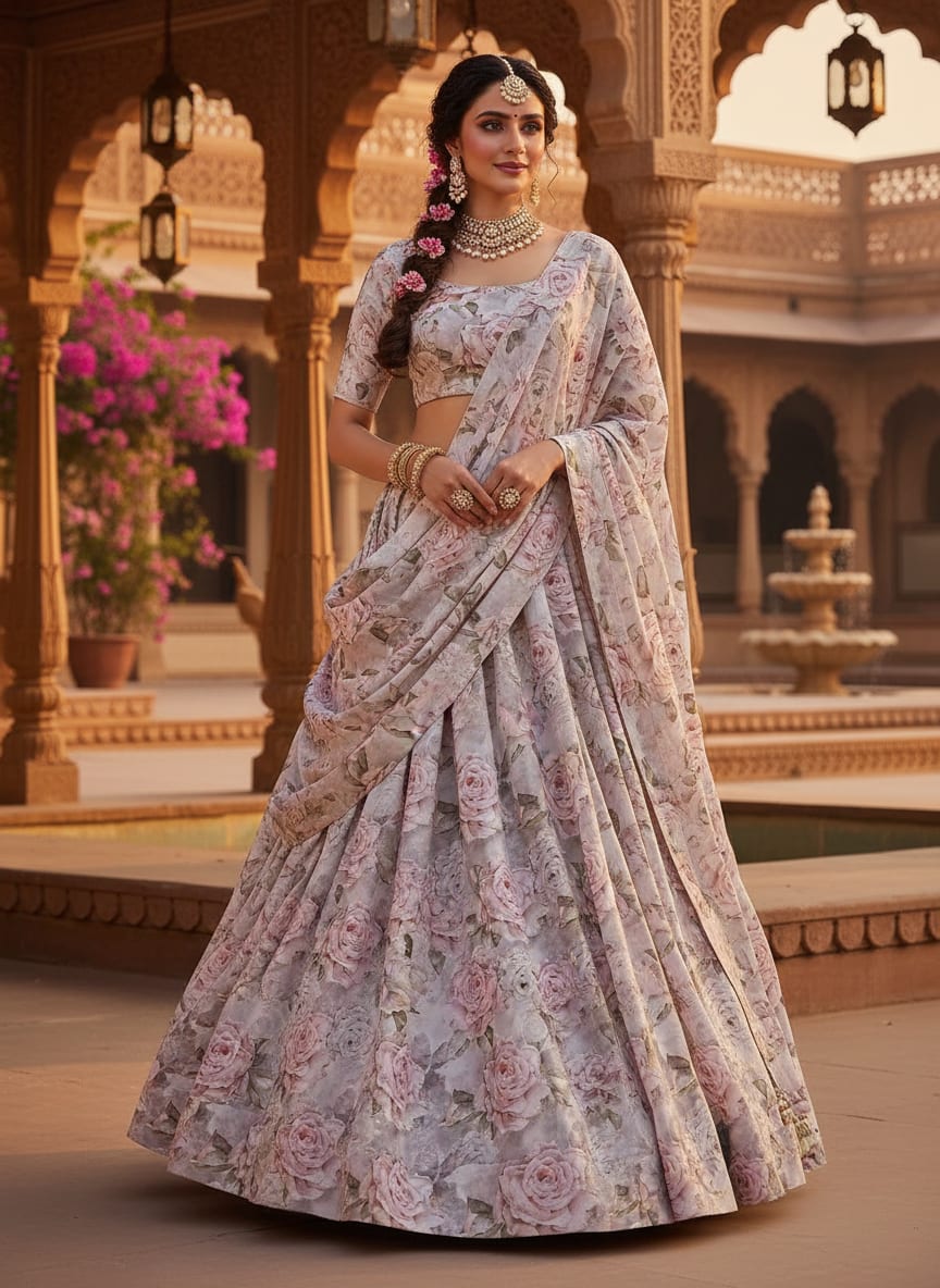 A Print Painted with Vintage Romance
